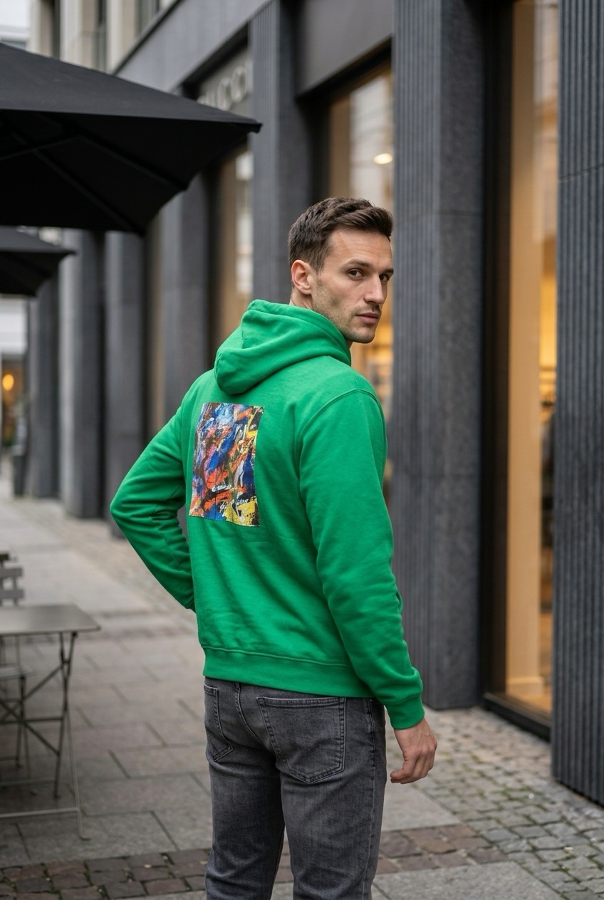 Liberdade hoodie, zöld